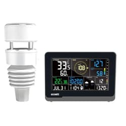 ECOWITT WS3901 Wi-Fi Weather Station Kit, Includes WS3900 7.5'' Colored LCD Display Console and WS90 Outdoor Sensor Array, IoT Function, 915 MHz