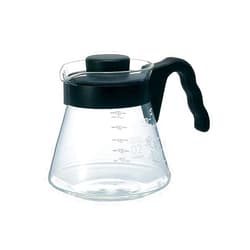 Hario V60 Glass Coffee Server, 700ml, Black