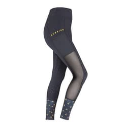 Shires Aubrion Elstree Mesh Women's Equine Horse Riding Tights Black Small #8311