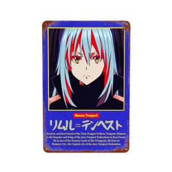 GERRIT Rimuru Retro Anime Retro Poster Metal Tin Sign Chic Art Retro Iron Painting Bar People Cave Cafe Family Garage Wall Decoration
