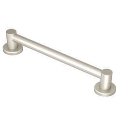 Moen YG0418BN Bathroom Safety 18-Inch Stainless Steel Modern Bathroom Grab Bar, Brushed Nickel