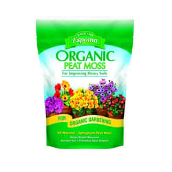 Espoma Organic Peat Moss; All-Natural Horticultural Grade Sphagnum Peat Moss Approved for Organic Gardening. Helps Improve Aeration & Moisture Retention. Promotes Root Growth – Pack of one