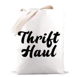 PWHAOO Thrift Lover Gift Thrifting Tote Bag Thrift Haul Tote Bag Thrifter Merchandise