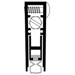 Pemko 4131CRL48 Aluminum Finish Commercial Medium-Duty Automatic Door Bottom for 48