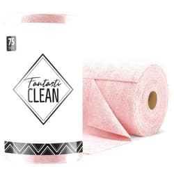 Fantasticlean Microfiber Cleaning Cloth Roll -75 Pack, Tear Away Microfiber Towels, 12