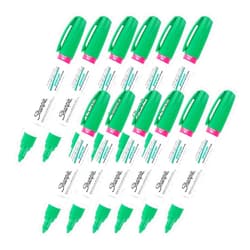 Sharpie Oil-Based Paint Marker, Medium Point, Green Ink, Pack of 12