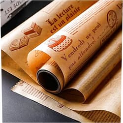 TEEWAL Baking Paper, High Temperature Resistant, Waterproof and Greaseproof Baking Paper, Non-Stick Baking Paper Roll for Cooking, Grilling, Steaming and Air Fryer, Brow 30cm x 8m/ 0.98 x 26.24 Feet