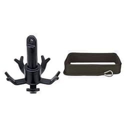 Extreme Max 3006.6563 BoatTector Vinyl-Coated Gripper Anchor - 25 lbs 3006.2048 BoatTector Solid Braid MFP Anchor Line with Thimble - 3/8
