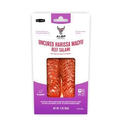 Assortit Premium Uncured All Natural Grass Fed Harissa Wagyu Dry Sliced Salami 3 Oz Gourmet - Artisanal Charcuterie Meat Gluten Free, Paleo, Keto Friendly, MSG Free, Nitrite And Antibiotic Free (1 Pack)