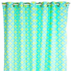 Pam Grace Creations Shower Curtain, Aqua Peacock