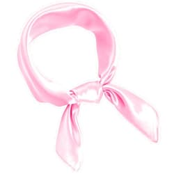 Pistha Chiffon Scarf Square Ribbon Neck Scarf Satin Scarf Handkerchief for Halloween Retro Women Girls Costume Accessory