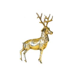 Bakır concept copper home accasories Brass Deer Statue, Christmas Decor Solid Brass Deer, Vintage Brass Deer Figurine