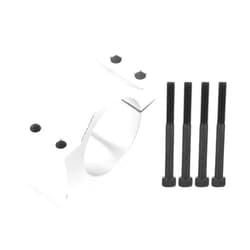 Hilitand Aluminum CNC Spindle Motor Mount Bracket Clamp with Screws 52mm Diameter, Silver Spindle Mount Bracket