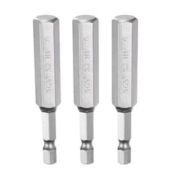 HARFINGTON 3pcs H10.0 Hex Head Drill Bit Wrench 10mm Metric Flat Tip 1/4