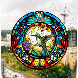 WBQMUNY Hummingbird Window Clings Anti-Collision Window Clings Decals to Prevent Bird Strikes on Window Glass Non Adhesive Vinyl Cling Hummingbird Stickers