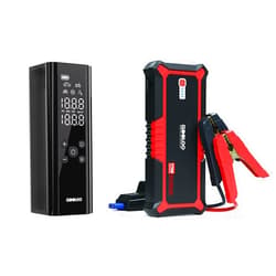 GOOLOO Upgraded GP3000 Jump Starter 3000A Peak Car Starter (Up to 9L Gas or 7L Diesel Engine) & GOOLOO GT150 Tire Inflator Portable Air Compressor