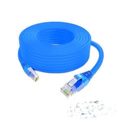 QNECS Cat6 Ethernet Cable with Clips 550 Mhz Ethernet Network Cable- Snagless High Speed Patch Internet Computer Cord- UTP CAT 6 Cable with RJ45 Connector for Home Office Servers [Blue - 75 Ft]