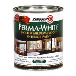 Zinsser Latex Acry InteriorWhite, Eggshell, 1 qt