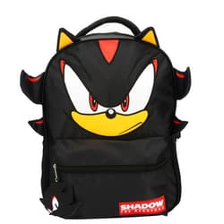 AI ACCESSORY INNOVATIONS Sonic The Hedgehog Backpack for Boys & Girls, Shadow 16 Inch Schoolbag with 3D Features, Durable School Bag for Kids