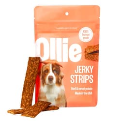 Ollie Beef & Sweet Potato Jerky Dog Treats, 5 oz Pack of 1, All Natural, Healthy Snacks, Made with Real Meat, Human Grade, for Dogs