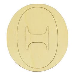 LKN ART Unfinished Greek Letter Theta Wood Cutout, Available in a Variety of Sizes and Thicknesses (12