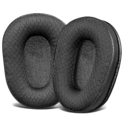 SOULWIT Mesh Fabric Earpads Replacement for BlueParrott B450/S450(450XT 450 XT) Noise Cancelling Bluetooth Headset, Ear Pads Cushions with High-Density Noise Isolation Foam - B450XT MF Black