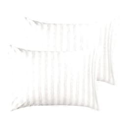 NTBAY 2 Pack 100% Organic Jersey Cotton Toddler Pillowcases, Super Soft and Breathable Yarn-Dyed 13x18 Nursery Pillow Cases with Envelope Closure, 13