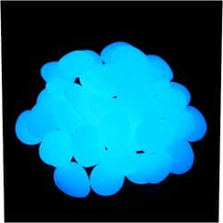 Shiny Stone Glow in The Dark Gravel,Garden Gravel, Glow Stones,Decorative Garden Stones,Glow Rocks for Fish Tank Aquarium Backyard Walkway Garden Gifts Decoration (Briolette 2.5-3cm, Sky Blue)
