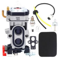 Hipa 150BT WYA-44 Carburetor Tune UP Kit for Husqvarna 350BT 180BT 180BF Red Max EBZ8000 EBZ8050 EBZ8001 Leaf Blower Parts Replace 505183101 521631601 WYA-44-1 Carb With Red Handle Easy Start Function