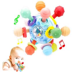 TOHIBEE Baby Montessori Sensory Toys for 0-6 6-12 Months, Food Grade Teething Toys for Babies 0 3 6 9 12 18 Months, Newborn Infant Learning Developmental Toys Gifts for 1 2 Year Old Boys Girls