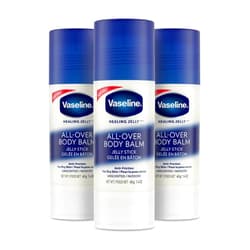 Vaseline Body Balm Stick Anti-Friction For Dry Skin Unscented Targeted Healing for Hard-to-Reach Spots 1.4 oz 3 Count
