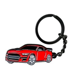 JDIRECT Sleek Metal Keychain Compatible With Ford Mustang - Fits All Models, For Ford Mustang Accessories, Gifts, Keyrings