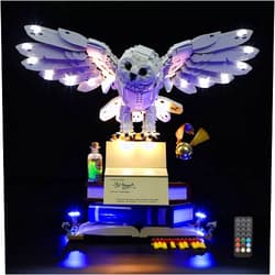 GEAMENT LED Lighting Kit (Remote Control) Compatible with Lego Hogwarts Icons - Light Set for Collectors' Edition 76391 Model Set (Model Set Not Included)