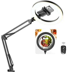 InnoGear Overhead Phone Mount with Ring Light, 10