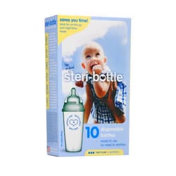 Steri-Bottle Steribottle Ready to Use Disposable Baby Bottles, 10-Count by Steri-Bottle
