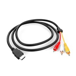 Eanetf HDMI to RCA Cable, 1080P 5ft/1.5m HDMI Male to 3-RCA Video Audio AV Cable Connector Adapter Transmitter for TV HDTV DVD
