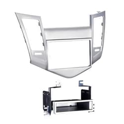 Metra 99-3011S Single/Double DIN Dash Installation Kit for 2011-2015 Chevy Cruz Vehicles,Silver