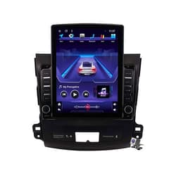 CIVDW Android 9.1 Car GPS Navigation Multimedia Radio 9.7 Inch Vertical Screen for Mitsubishi Outlander 2005-2011, Support FM DSP RDS/DVD Player/Bluetooth Steering Wheel Control