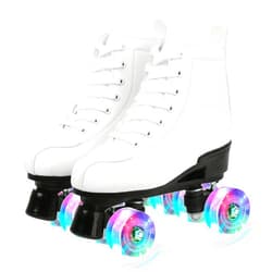 XUDREZ Classic Roller Skates High-Top Double-Row Leather Roller Skates for Women and Men