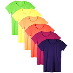 Sexy Basics Women's Everyday Flowy Slub Burnout Active Casual Workout Crew T Shirt Tops | Multi Packs & Colors
