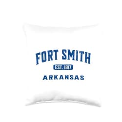 Fort Smith Arkansas Locals Visitors Vintage Athletic AR Souvenir Visit Fort Smith Arkansas Throw Pillow