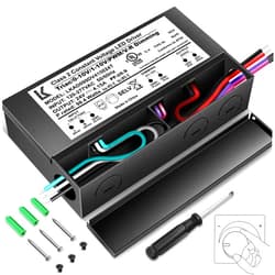 ROLANCHE 24V 100W Dimmable LED Driver, 5-in-1 Triac/ELV/MLV//0-10V/1-10V/PWM/V-R Dimming AC to DC Power Supply, IP67 Waterproof LED Transformer, Compatible with Lutron & Leviton Dimmer, UL Listed