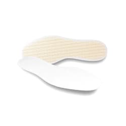Pedag Summer, Pure Terry Cotton Insoles, Handmade in Germany, Absorbs Sweat & Controls Odor, Ideal for Wear Without Socks, Washable, US Men 15/ EU 48, White, 1 Pair