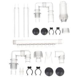 balacoo Aquarium Canister Filter Inlet Outlet Kit for 603b Fish Tank Outer Filter Accessory for 12mm Inner Diameter Aquarium Hose, 30X5.7X2.5CM, Grey