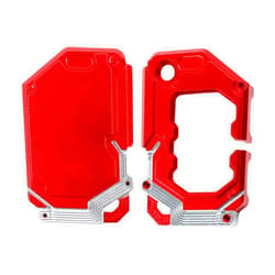 CheroCar for Jeep Key Fob Case Cover,Key Bag Holder Key Shell Protection for Jeep Wrangler JL & Jeep Gladiator JT 2018-2020