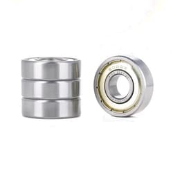 XIKE Ball Bearing, 6000ZZ, Deep-Groove-Ball-Bearings, Skateboard Bearing, Alloy Steel, 10x26x8mm, ABEC 3, Pack of 4 Pcs