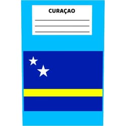 Man Veer Curaçao Flag College Ruled Notebook: Used as a Gift, as Travel Planner, as a Souvenir, as a Diary & for taking Notes by Travelers, Kids, Students, or ... Ruled Notebook with Glossy Cover Design