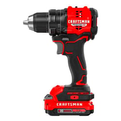 CRAFTSMAN V20 BRUSHLESS RP Compact Drill/Driver, Variable Speeed Trigger, Built In LED, Includes Battery and Charger (CMCD714D1)