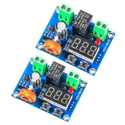 MELIFE 2pcs XH-M609 Low Voltage Disconnect Digital DC Voltage Protection Module 12-36V Digital Display Over-Discharge Circuit Protection Module