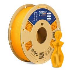 OVERTURE PLA Plus (PLA+) Filament 1.75mm Professional Toughness Enhanced Filament Roll, kg(2.2lbs) Cardboard Spool, Dimensional Accuracy Probability +/- 0.02mm (Royal Gold)